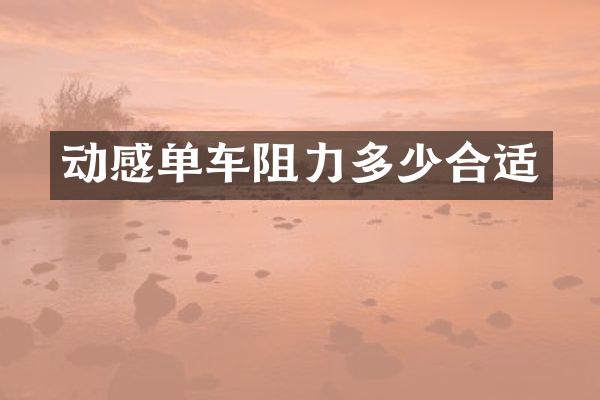 动感单车阻力多少合适