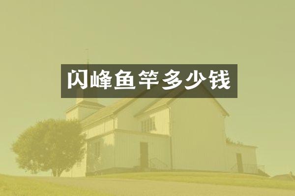 闪峰鱼竿多少钱