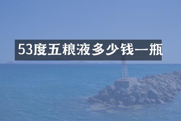 53度五粮液多少钱一瓶