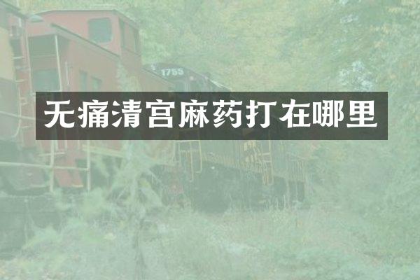 无痛清宫麻药打在哪里