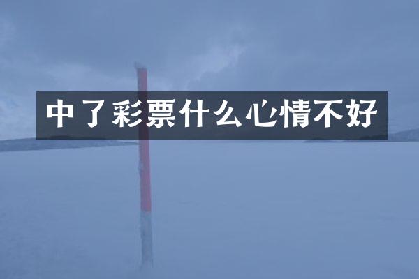 中了彩票什么心情不好