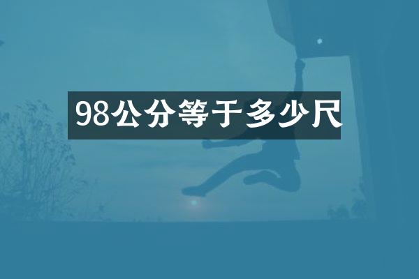 98公分等于多少尺