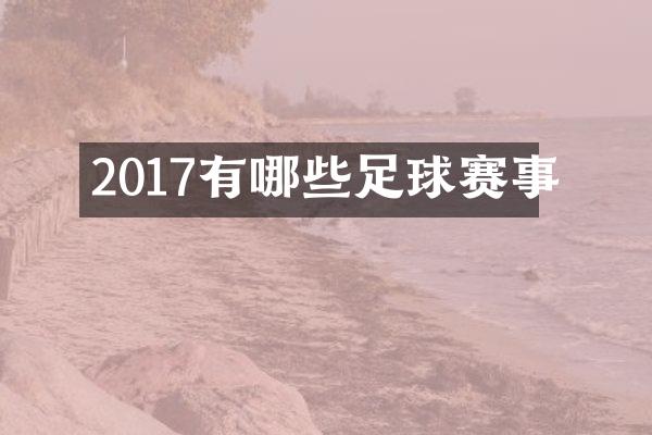 2017有哪些足球赛事