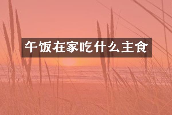 午饭在家吃什么主食
