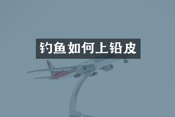 钓鱼如何上铅皮