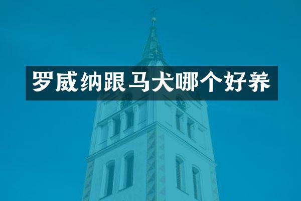罗威纳跟马犬哪个好养