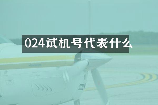 024试机号代表什么