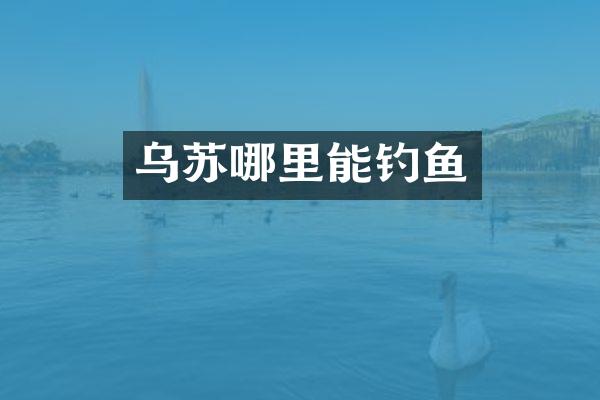 乌苏哪里能钓鱼