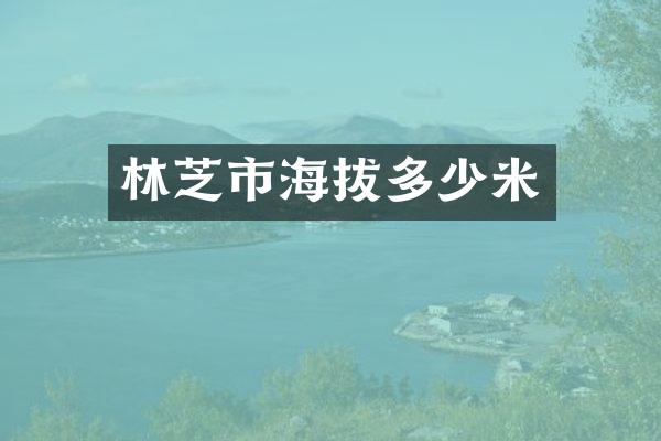 林芝市海拔多少米