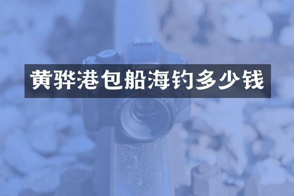 黄骅港包船海钓多少钱