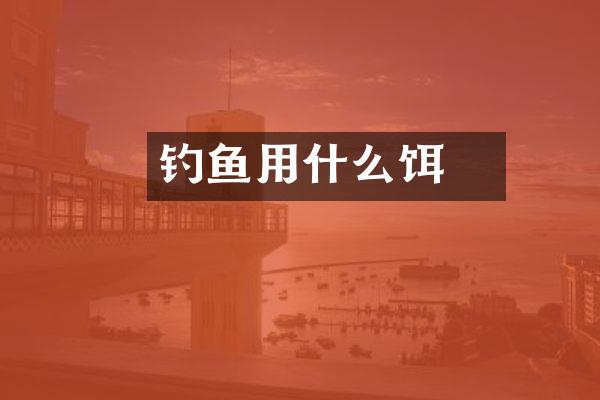 钓鮰鱼用什么饵