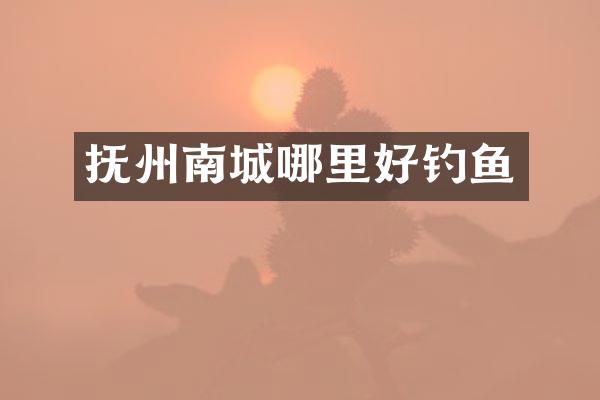 抚州南城哪里好钓鱼