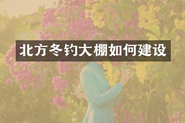 北方冬钓大棚如何建设