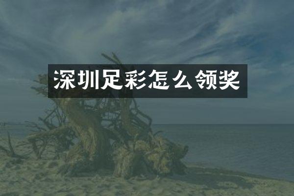 深圳怎么领奖