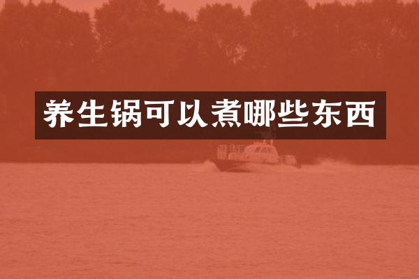 养生锅可以煮哪些东西
