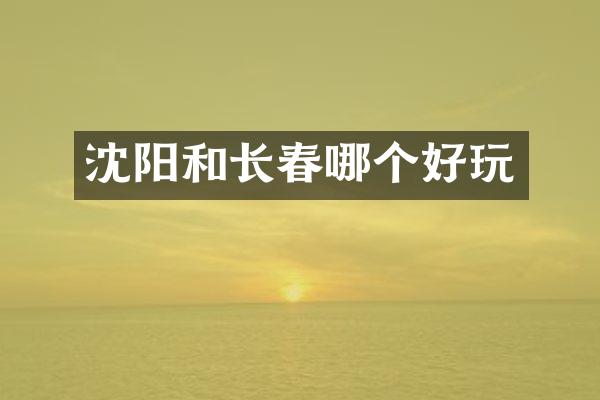 沈阳和长春哪个好玩