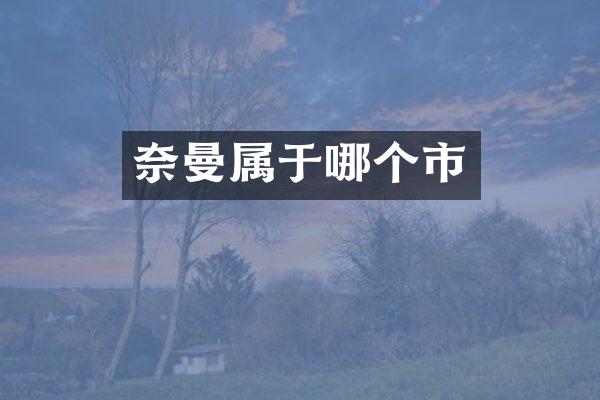 奈曼属于哪个市