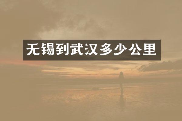 无锡到武汉多少公里
