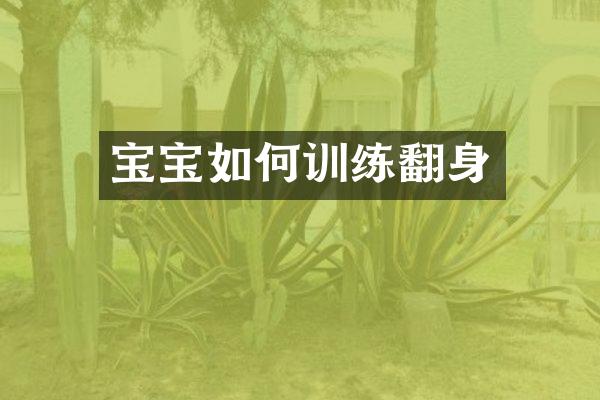 宝宝如何训练翻身
