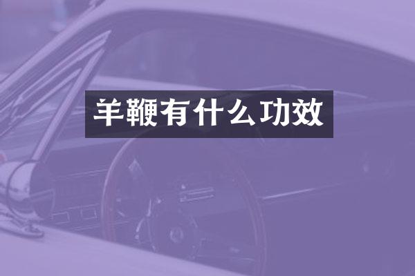 羊鞭有什么功效