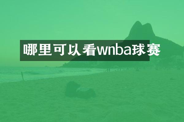 哪里可以看wnba球赛
