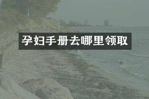 孕妇手册去哪里领取