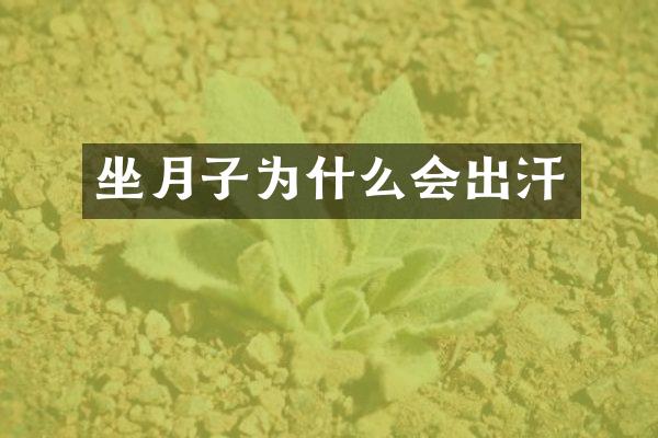 坐月子为什么会出汗