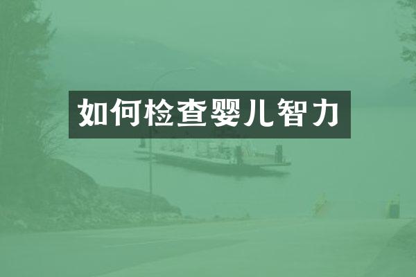 如何检查婴儿智力