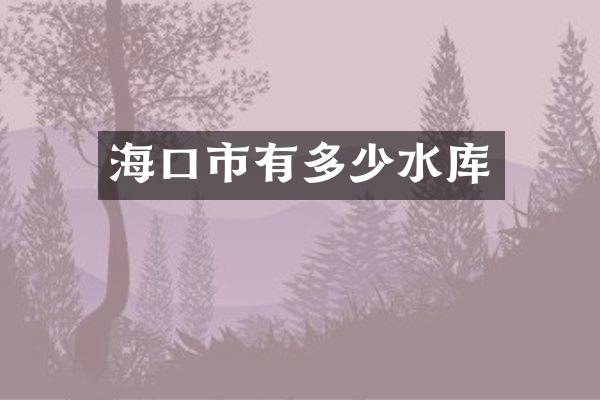 海口市有多少水库