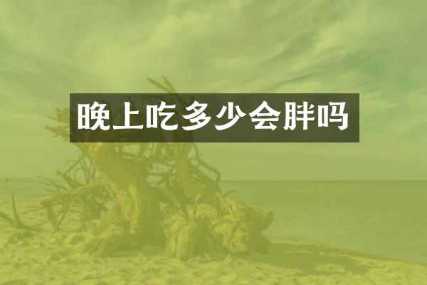晚上吃多少会胖吗