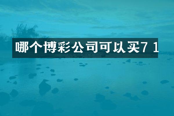 哪个博彩公司可以买7 1