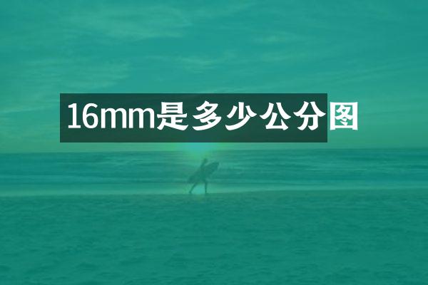 16mm是多少公分图