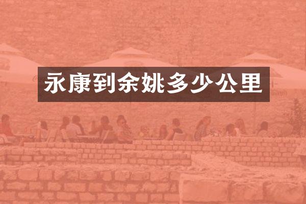 永康到余姚多少公里
