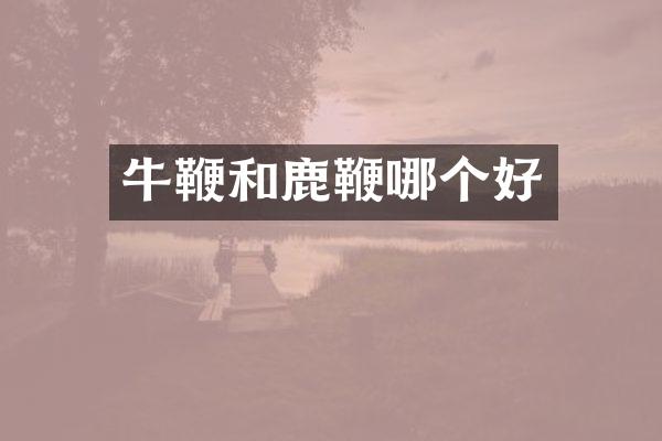 牛鞭和鹿鞭哪个好