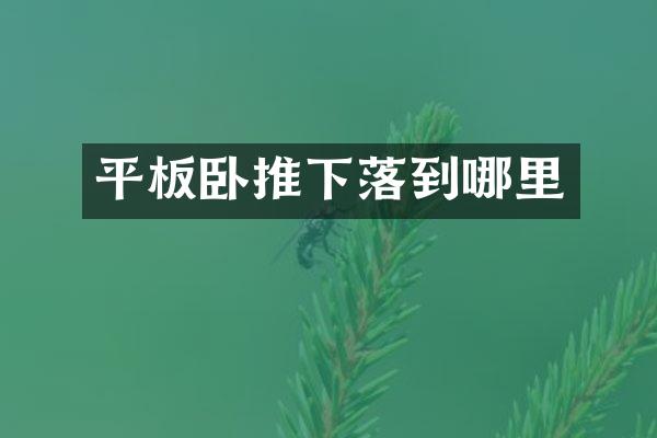 平板卧推下落到哪里