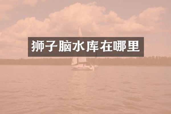 狮子脑水库在哪里