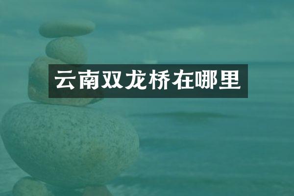 云南双龙桥在哪里