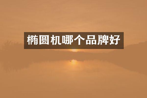 椭圆机哪个品牌好