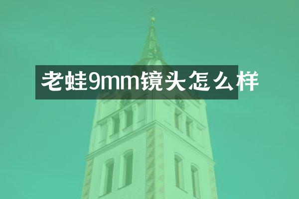 老蛙9mm镜头怎么样