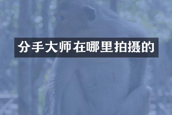 分手大师在哪里拍摄的