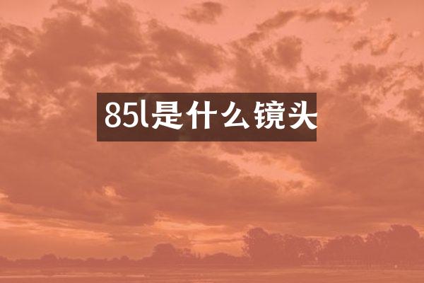 85l是什么镜头
