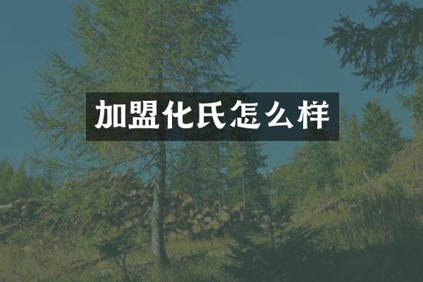 加盟化氏怎么样