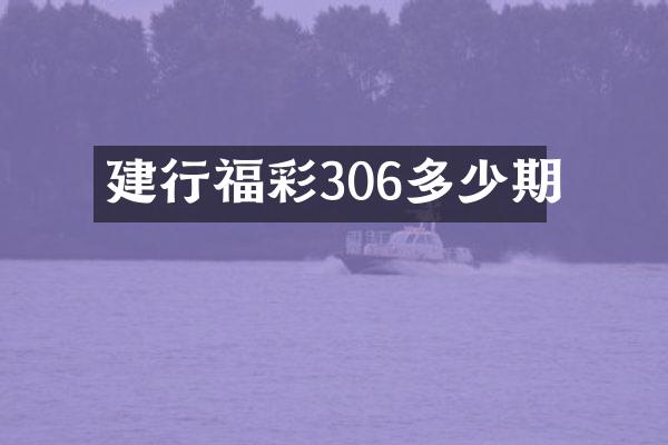 建行306多少期