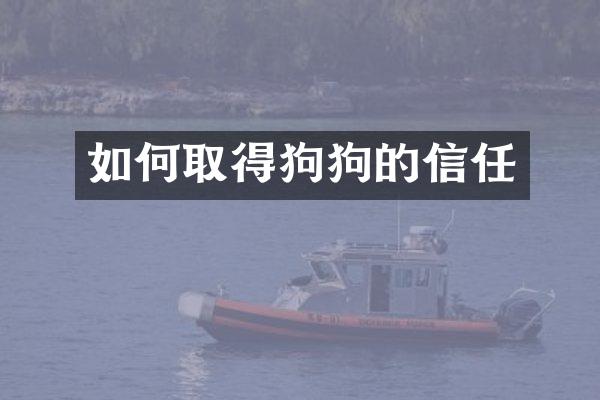 如何取得狗狗的信任