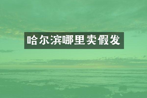 哈尔滨哪里卖假发