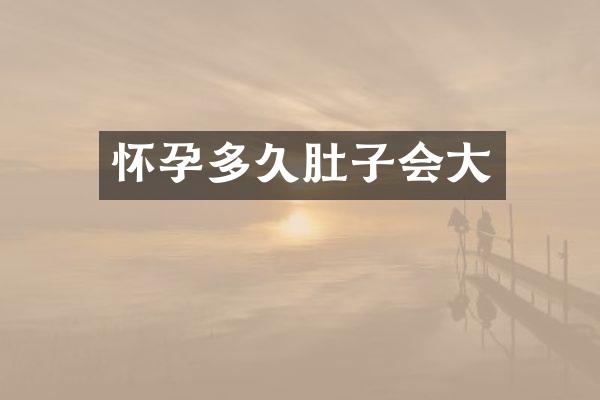 怀孕多久肚子会大