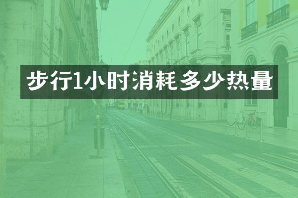 步行1小时消耗多少热量