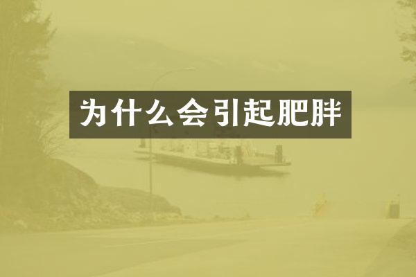 为什么会引起肥胖