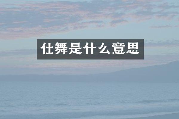 仕舞是什么意思