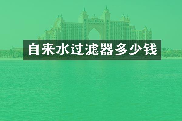 自来水过滤器多少钱